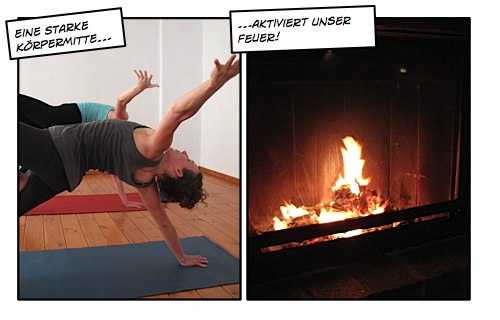 yoga übung mitte