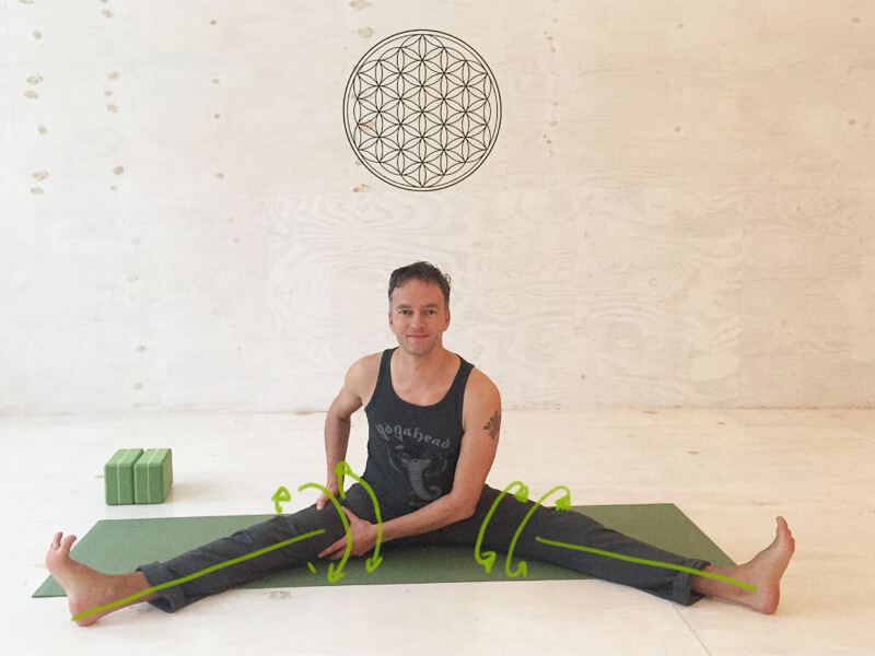 yoga Übung hamstrings