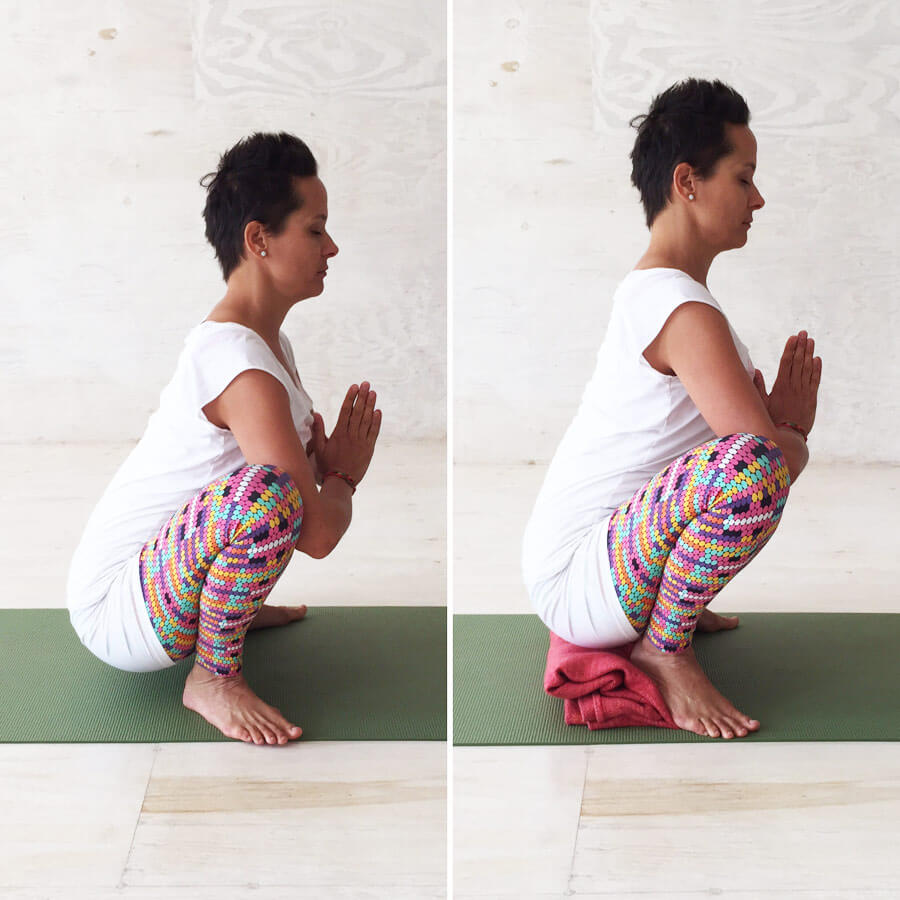 Yoga Übungen in der Schwangerschaft: Hocke