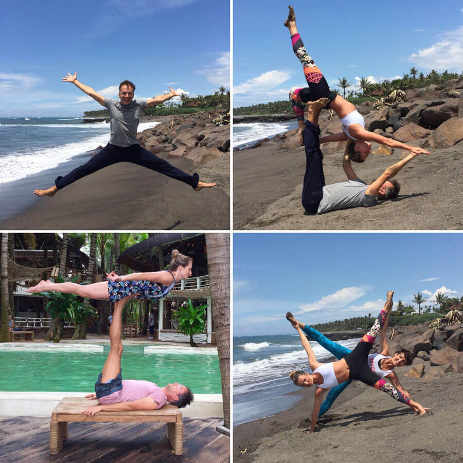 Bali Yoga Reise - Acro Yoga = Element Luft