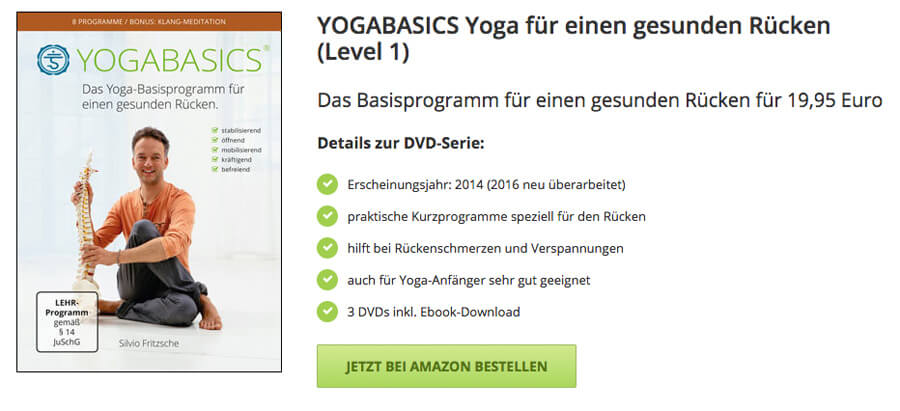 DVD Yoga gegen Rückenschmerzen im unteren Rücken