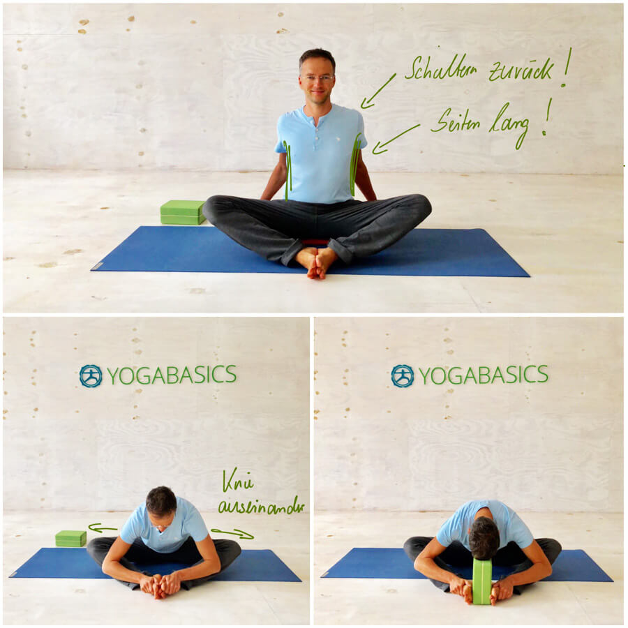 Yoga Stress - Yoga-Übung - baddhakonasana