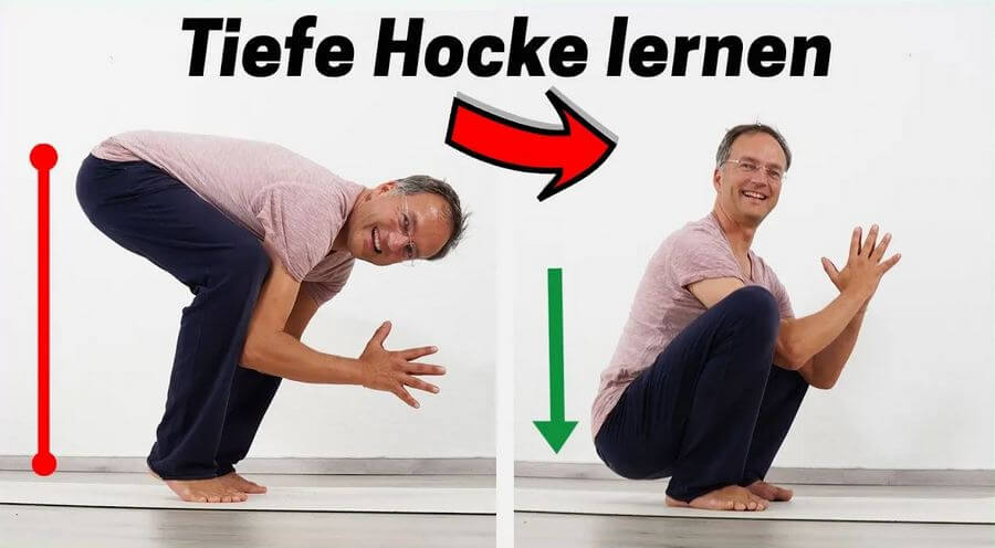 Yoga Hocke lernen 4 einfache Übungen