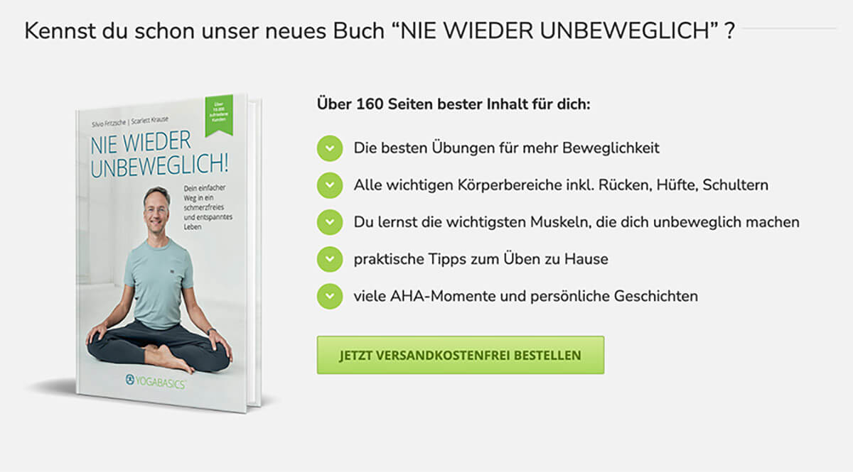 Buch: "Nie wieder unbeweglich!" JETZT bestellen!