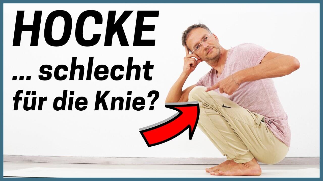 Hocke schlecht für die Knie