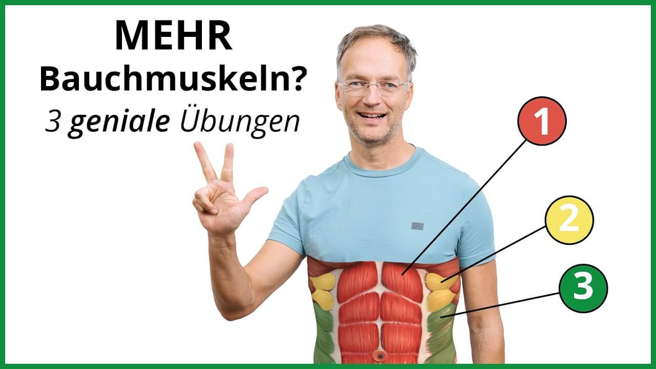 3 Bauchmuskel Übungen, die JEDER machen sollte - 1
