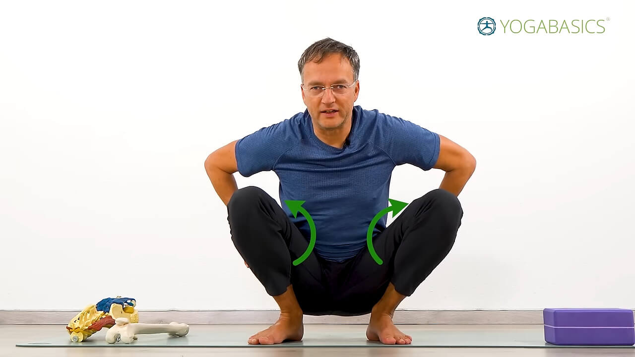 TIEFE HOCKE - Hüftöffner Übung - 1