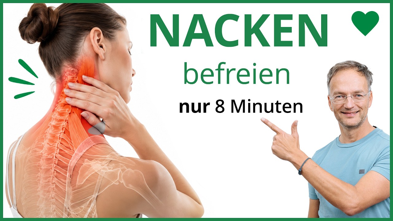 Sitzende Mobilisation und Dehnübungen für Nacken und Schultern.